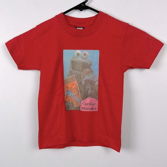 Sesame Street Cookie Monster vintage single stitch 6-8 tshirt - Picture 1 of 9
